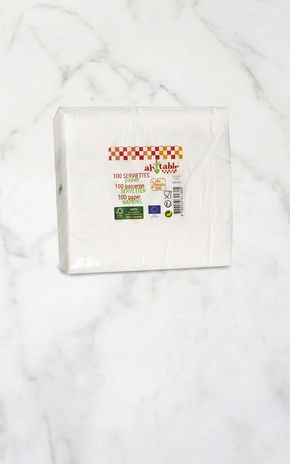 Les Serviettes blanches en papier