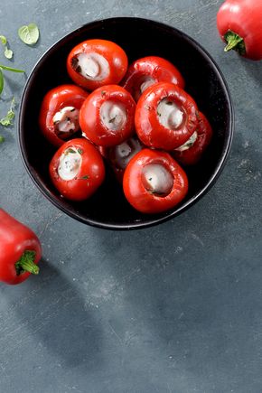 Les Mini poivrons aux herbes de Provence