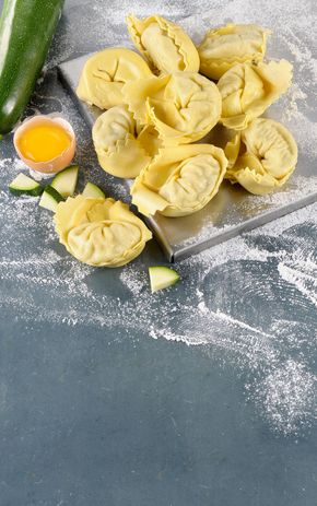 Les Cappellacci courgette et crevette