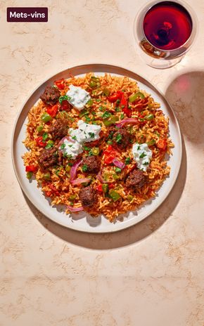 Le Riz sauté merguez et poivrons