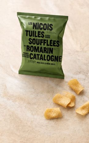 Les Tuiles soufflées de pois chiches au romarin