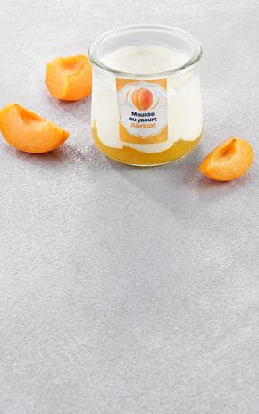 La Mousse de yaourt et abricot