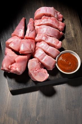 Le Lapin découpé sauce Tex Mex