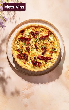 La Quiche au chèvre et tomates séchées