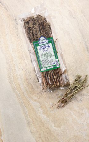 Les Feuilles de menthe séchées