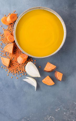 La Soupe de lentilles corail saveur d'Orient