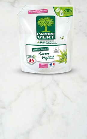 La Recharge de lessive liquide au savon végétal "Arbre vert"