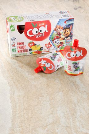 Les Compotes à boire pomme, fraise, myrtille Pat Patrouille BIO