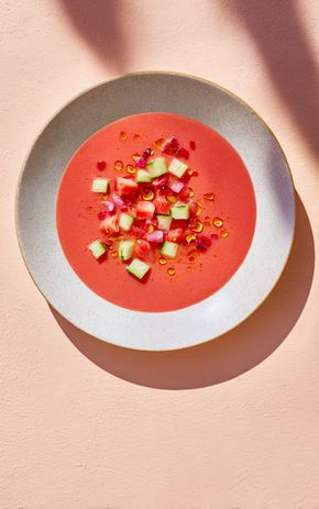 Le Gaspacho tomates et fraises