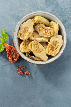 Les Quartiers d'artichauts pesto rosso