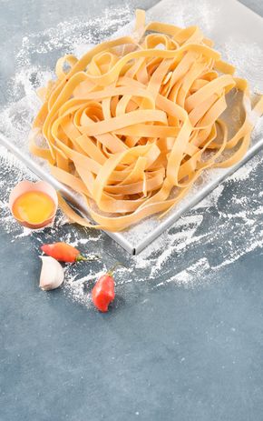 Les Fettuccine ail et piment