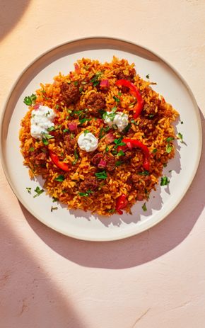 Le Riz sauté merguez et poivrons