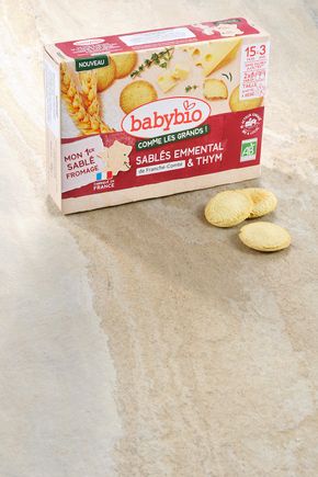 Les Sablés emmental de Franche Comté et thym  BIO - dès 15 mois