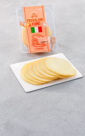 Le Provolone fumé en tranches