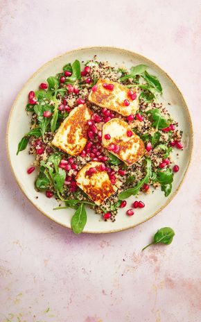 La Salade tiède halloumi grenade