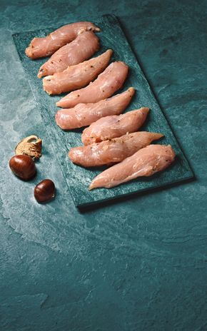 Les Aiguillettes de poulet aux châtaignes