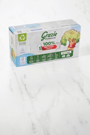 La Boîte de mouchoirs recyclés "Grazie"