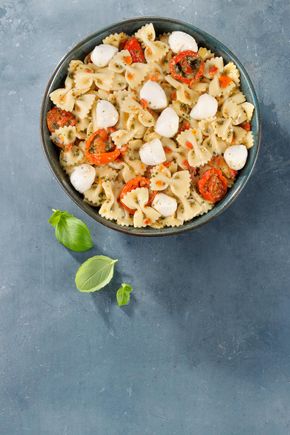 Les Mini farfalles tomates mozzarella