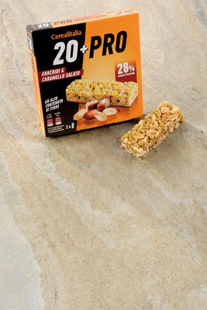 La Barres 20+pro aux cacahuètes et au caramel salé