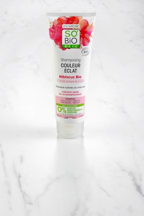 Le Shampoing couleur éclat cheveux colorés à l'hibiscus "So'Bio Etic"