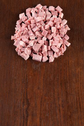 Les Dés de jambon cuit supérieur