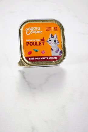 Le Pâté pour chat au poulet, cranberries, sauge et valériane "Edgard & Cooper"