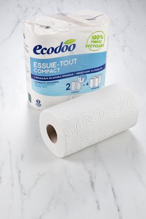 Les Rouleaux d'essuie-tout recyclé "Ecodoo"