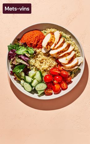 Le Bowl Méditérannéen au Poulet Grillé