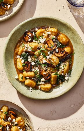 Les Gnocchis crémeux champignons feta