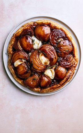 La Tarte tatin chèvre oignons