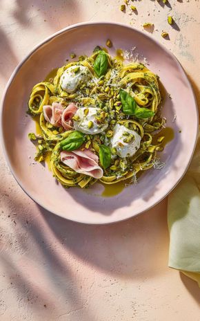 Les Pâtes au pesto pistache