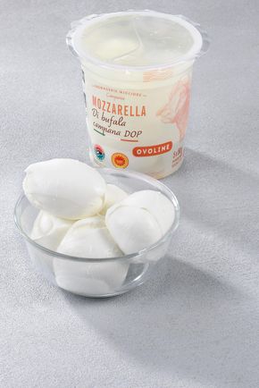 Les Ovolines de mozzarella di bufala campana DOP