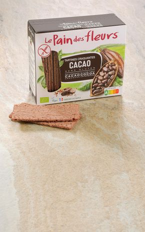 Les Tartines craquantes cacao BIO et sans gluten