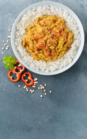Le Dahl de lentilles  corail