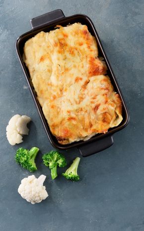 Le Gratin de chou fleur et brocoli