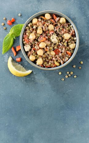 La Salade équilibre aux lentilles vertes et au tofu BIO