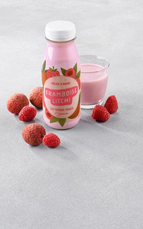 Le Yaourt à boire framboise litchi