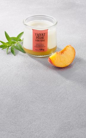Le Yaourt brassé verveine et pêche