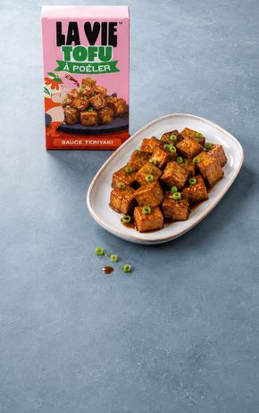 Les Dés de tofu fumé teriyaki "La Vie"