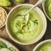 La Soupe froide de courgette au lait de coco