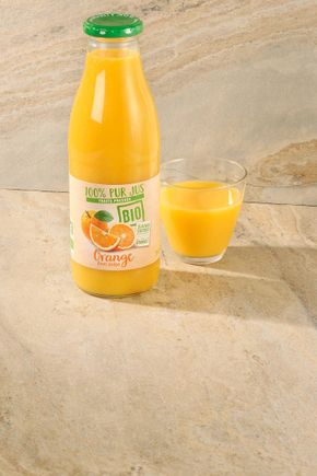 Le  Pur jus d'orange avec pulpe BIO