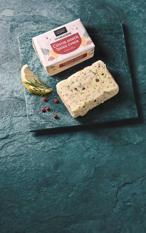 Le Beurre citron, aneth et baies roses