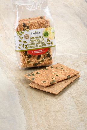 Les Crackers fromage et graines BIO