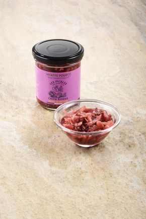Les pickles de chou rouge et graines de moutarde - Martin Pouret