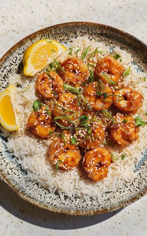 Les Crevettes croustillantes au miel et citron