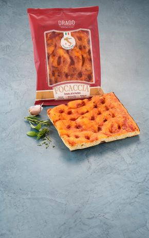 La Focaccia tomate, ail et herbes