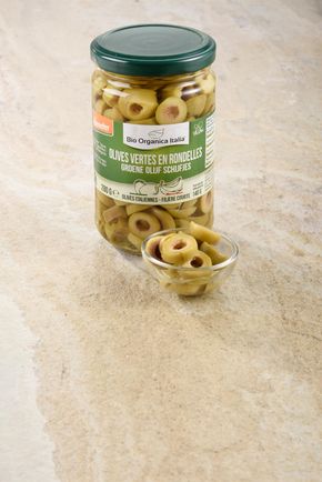 Les Olives vertes en rondelles BIO
