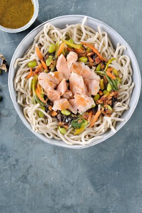 Le Wok au saumon teriyaki