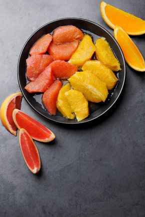 Le Duo d'agrumes, orange et pomelo cuits a basse température