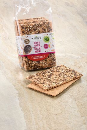 Les Crackers chia et avoine BIO